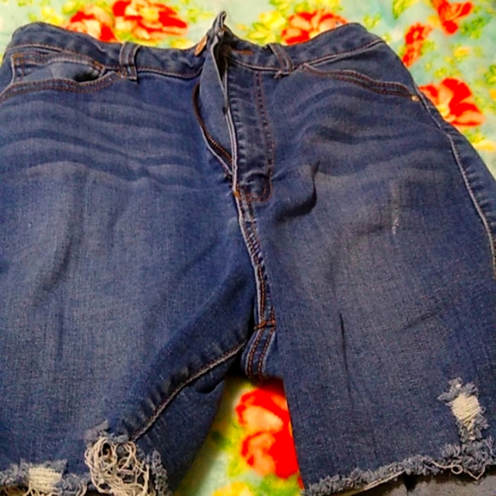 Blue jean shorts